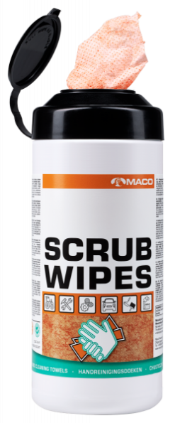 MACO Scrub Wipes Extreme Orange 75st